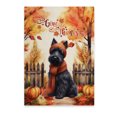 thumbnail image 1 of Happy Thanksgiving Scottish Terrier Give Thanks Fall Beanie Scarf Welcome Vertical Matte Canvas Poster Scottie Dog Lover Gifts Wall Art Home Decor - 00020, 1 of 5