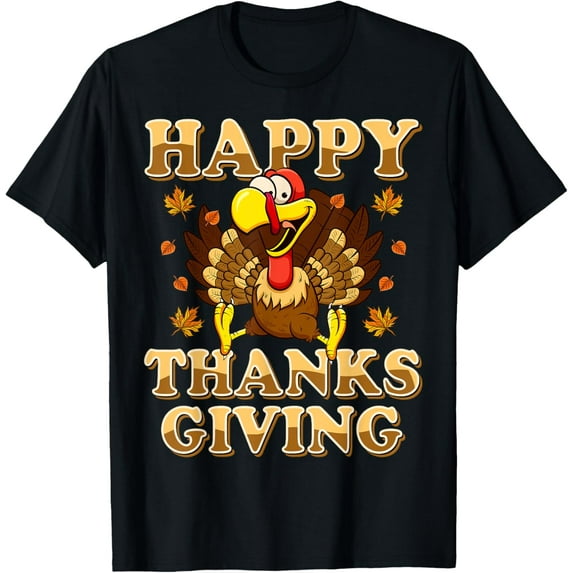 Happy Thanksgiving Shirt For Boys Girls Kids Turkey Day Gift T-Shirt