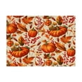 thumbnail image 1 of Happy Thanksgiving Table Placemats,18 x 11.81 Inch Harvest Pumpkin Pattern Dining Mats for Holiday Party and Autumn Home Decoration, 1 of 7