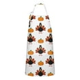 thumbnail image 1 of Happy Thanksgiving Turkey Fall Pumpkin Apron-Garden Aprons for Women with Pockets-Cotton Linen Waterproof Kitchen Cooking Gardening Aprons Adjustable for Kitchen,Cooking,BBQ and Salon 33"x27", 1 of 7