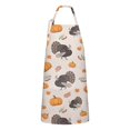 thumbnail image 1 of Happy Thanksgiving Turkey Fall Pumpkin Apron-Garden Aprons for Women with Pockets-Cotton Linen Waterproof Kitchen Cooking Gardening Aprons Adjustable for Kitchen,Cooking,BBQ and Salon 33"x27", 1 of 7