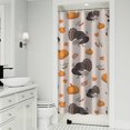 thumbnail image 1 of Happy Thanksgiving Turkey Fall Pumpkin Shower Curtain 36"x72" ,Bathroom Decorative Shower Curtains Set with 12 Hooks,Modern Waterproof Washable Shower Curtain, 1 of 6