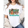 thumbnail image 1 of Happy Thanksgiving Turkey Graphic Tee, 1 of 5