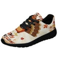 thumbnail image 1 of Happy Thanksgiving Turkey Shoes Sneakers Black Size 7, 1 of 7