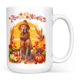 thumbnail image 1 of Happy Thanksgiving Vizsla Give Thanks Fall Beanie Scarf Welcome Mug Vizslas Dog Lover Gifts Idea Coffee Tea Cup - 00020, 1 of 4
