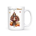 thumbnail image 1 of Happy Thanksgiving Whippet Turkey Costume Pumpkins Autumn Leaves Mug Dog Lover Coffee Tea Cup - 130144, 1 of 4