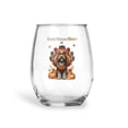 thumbnail image 1 of Happy Thanksgiving Wirehaired Pointing Griffon Turkey Costume Pumpkins Autumn Leaves 15oz Stemless Wine Glass Mug Dog Lover Wine Glasses Cup - 13014, 1 of 5