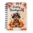 thumbnail image 1 of Happy Thanksgiving Yorkshire Terrier Welcome Thankful Fall Autumn Pumpkin Spiral Bound Journal Yorkie Dog Lover Gifts 5x7in Spiral Notebook - 02021, 1 of 5