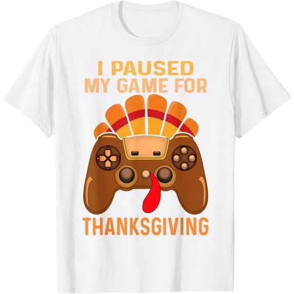 Happy Thanksgiving gaming fall Turkey gamer Mens T-Shirt