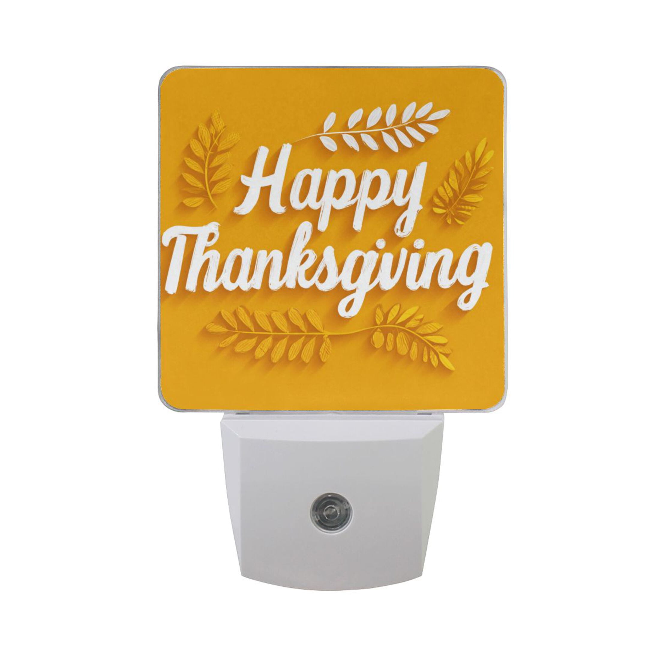 Happy Thanksgiving with Wheat LED Night Light Sensor Lamp Plug-in ...