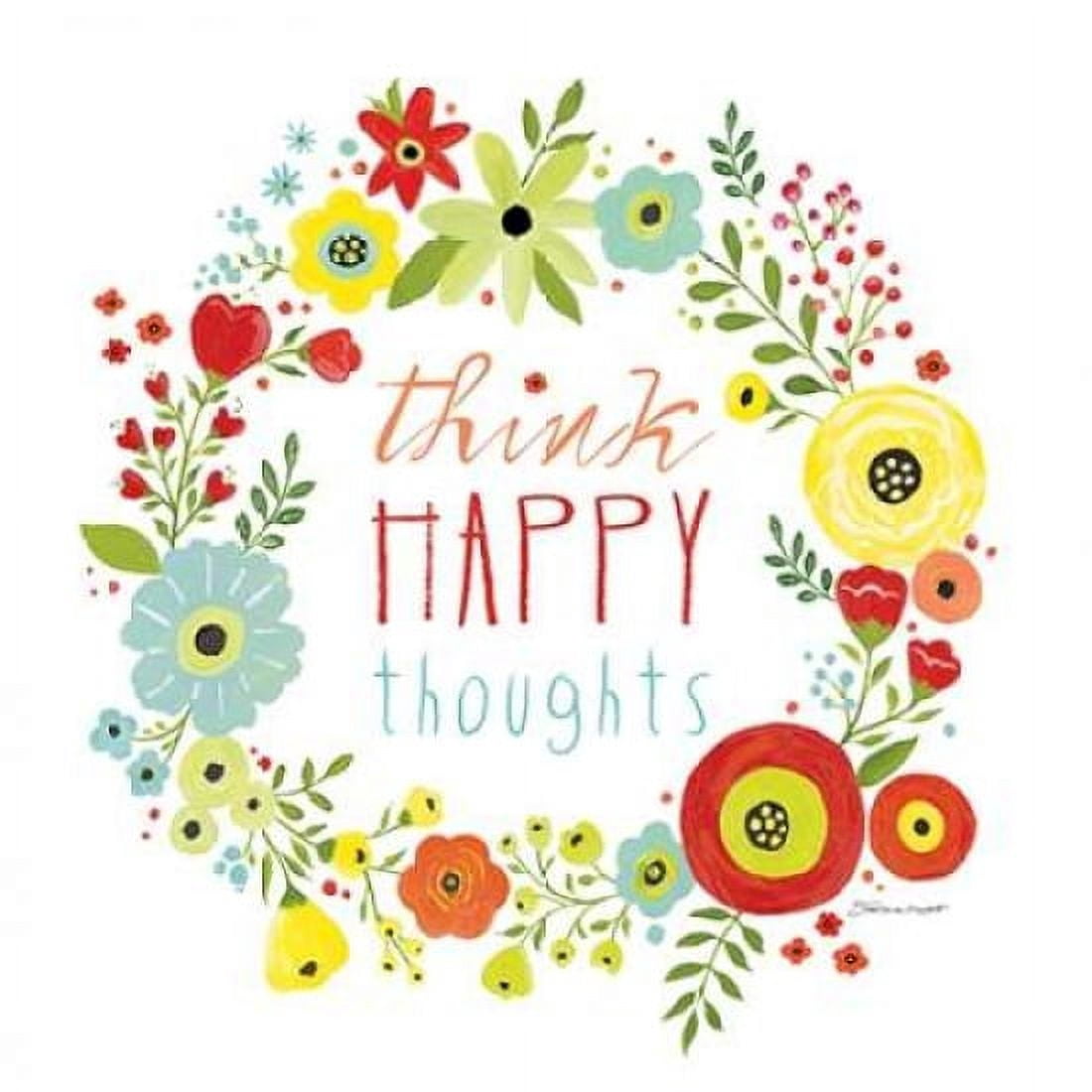 Happy Thoughts Canvas Art - Stephanie Marrott (24 x 24)