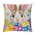 thumbnail image 1 of Happy Throw Pillow Covers Inch Eggs Spring Decorative Pillows Soft Velvet Cushion Cases for Couch Sofa Bed Home Decor Set of, 1 of 5