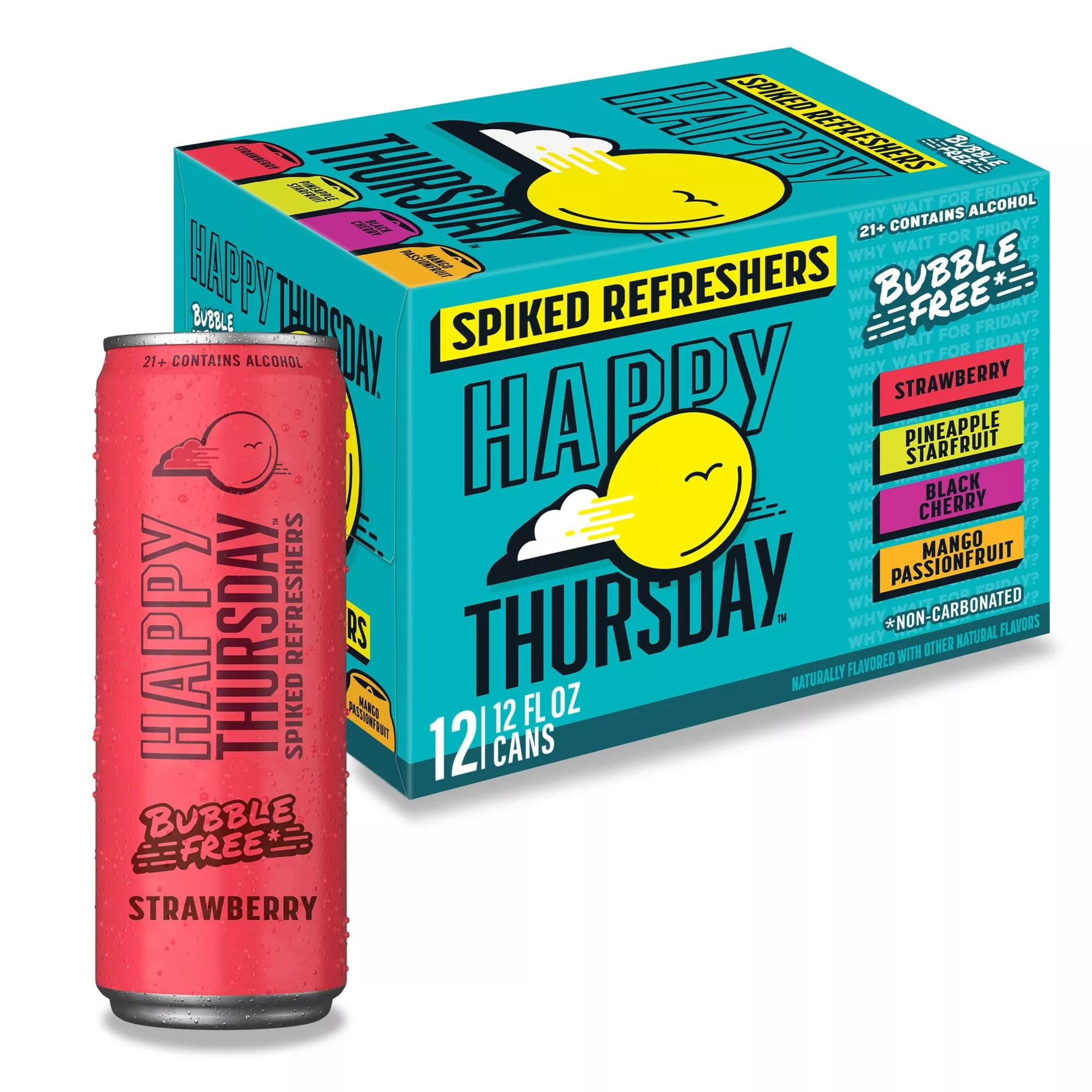 Happy Thursday Variety Pack , 12 Pack, 12 fl oz Aluminum Cans, 4.4% ABV