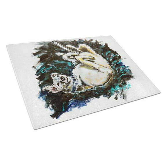 Happy Times Greyhoud Glass Cutting Board 12 in x 15 in