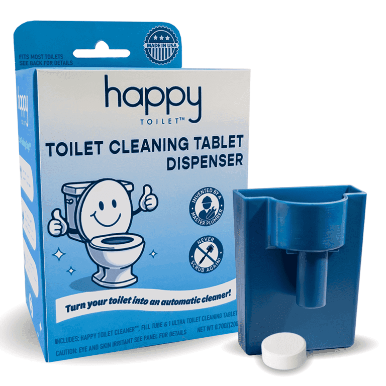 Happy Toilet, Toilet Cleaner, Automatic Self-Cleaning System