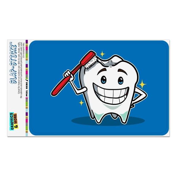 Happy Tooth Toothbrush Dentist Home Business Office Sign