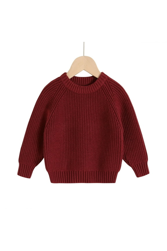 Baby Girls Boys Knit Sweater Fall Winter Pullover Long Sleeve Sweatshirt Kids Clothes