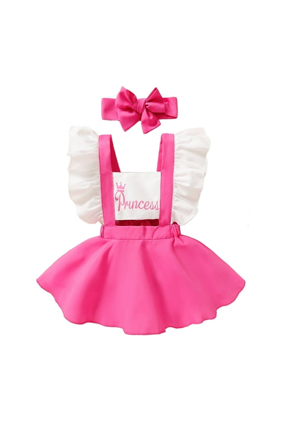 Newborn Baby Girls Ruffled Sleeveless Romper Casual Summer Jumpsuit, Size 1-24M