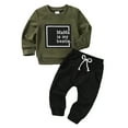 thumbnail image 1 of Happy Town Toddler Baby Boys Clothes 9M-3Y Fall Winter Set Long Sleeve Top and Long Pant Sweatsuits, 1 of 8