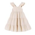 thumbnail image 1 of Happy Town Kids Toddler Girls Dress Princess Sleeveless Beach Stripe Sundress, 1 of 8