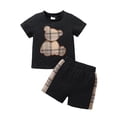thumbnail image 1 of Happy Town Toddler Boy Outfits Casual Cute Boy Summer Outfits Infant Shorts Summer Clothes, 1 of 8