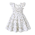 thumbnail image 1 of Happy Town Toddler Girl Summer Dress Kids Sleeveless Ruffle Dresses for Girls Summer Beach Sundress, 1 of 8
