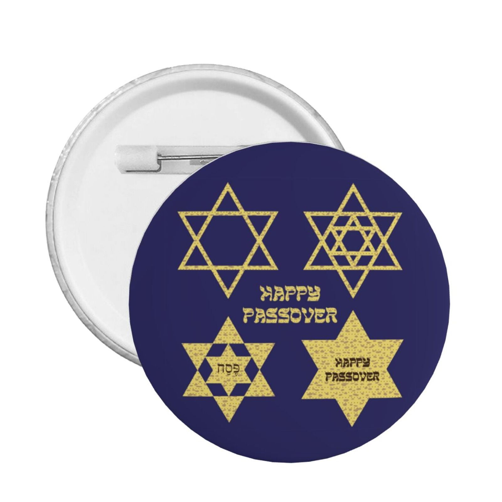 Happy Traditional Jewish Passover Large Pins Circle Chest Badges Button ...