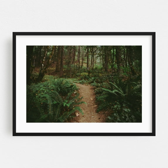 Happy Trails - Oregon Photography Black Framed Wall Art Print 16 x 24 inches