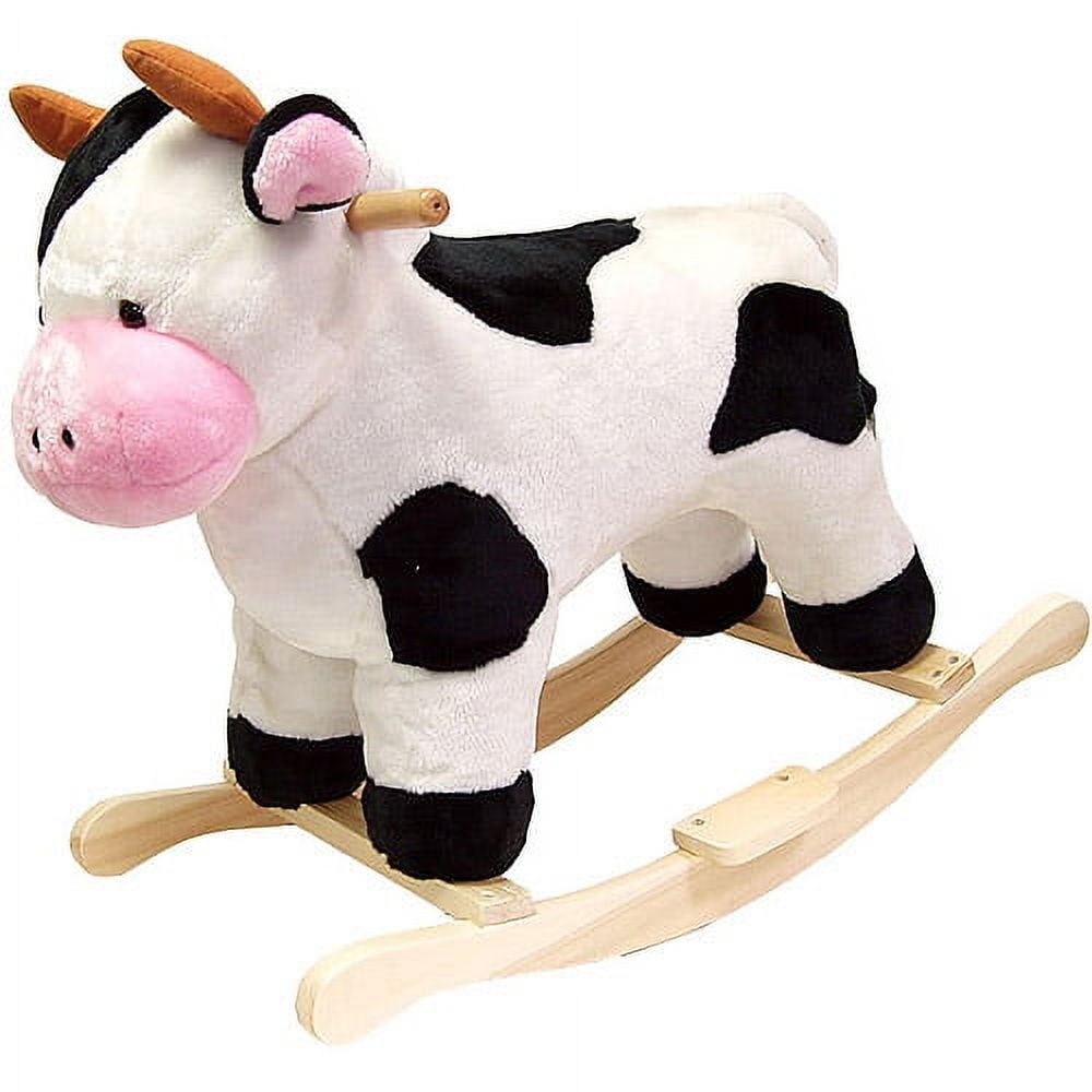 Happy Trails Plush Rocking Animal, Cow