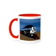 thumbnail image 1 of 3dRose, Happy Train, 11oz Two-Tone Red Mug, 1 of 7