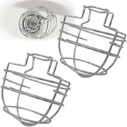 Happy Tree 2 Pack Fire Sprinkler Head Guard Cage for 1/2 Recessed / Horizontal Sidewall Drywall-Mounted Sprinkler Heads Chrome PlatedProtector Fire Sprinkler Head Cover