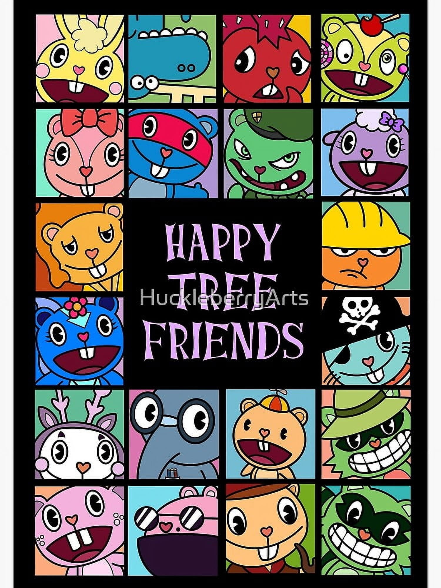 Happy Tree Friends Poster Framed-unframed - Walmart.com