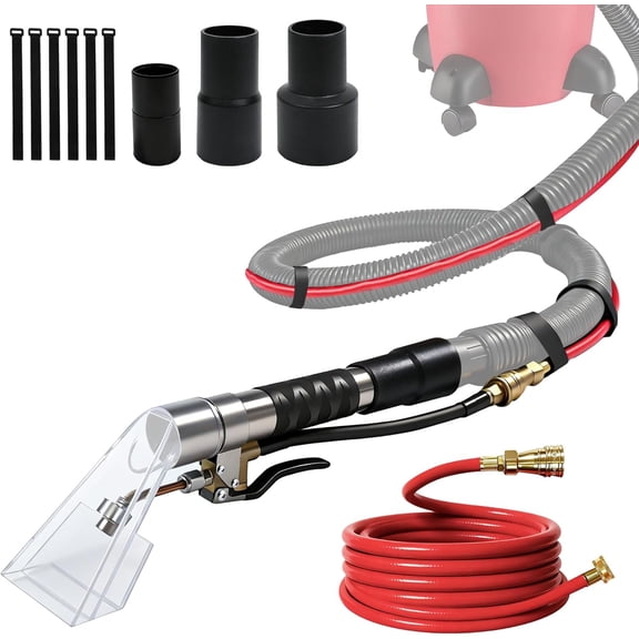 Happy Tree 25ft Shop Vac Extractor Hose Kit  Universal Fit for Wet/Dry Vacuums
