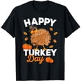 thumbnail image 1 of Happy Turkey Day Dabbing Turkey Thanksgiving Dab Pumpkin T-Shirt, 1 of 5