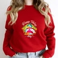 thumbnail image 1 of Happy Turkey Day Funny Thanksgiving Celebration Holiday Graphic SW273 Unisex Sweatshirt, Up to Size 5XL, 1 of 2