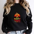 thumbnail image 1 of Happy Turkey Day Funny Thanksgiving Holiday Celebration Graphic - Relaxed Look SW2041 Unisex Sweatshirt, Up to Size 5XL, 1 of 2