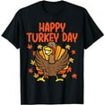 thumbnail image 1 of Happy Turkey Day Thanksgiving Fall Autumn Men Women Kids T-Shirt, 1 of 5