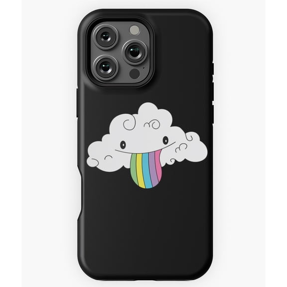 Happy Uni Cloud Rainbow Unicorn Phone Case for iPhone 16 15 14 13 12 11 Pro Max