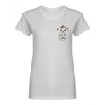 thumbnail image 1 of Happy Unicorn In Pocket Shaped T-Shirt Women -Image by Shutterstock, Female Medium, 1 of 2