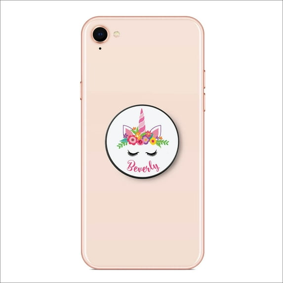 Happy Unicorn Personalized Cell Phone Grip