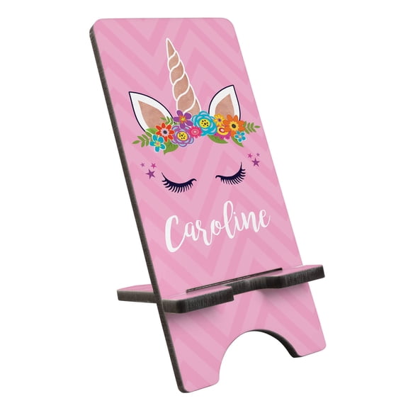 Happy Unicorn Personalized Phone Stand