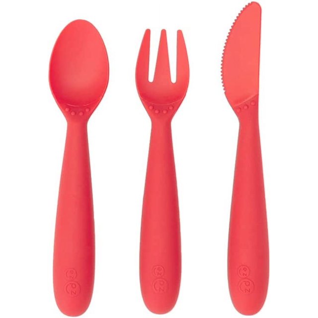 Happy Utensils BPAFree Fork, Spoon, and Knife Set for Toddlers and