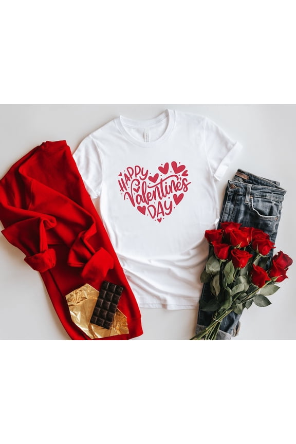 Happy V-Day Shirt, V-Day Shirt, V-Day Gift Womens, Gift Her, V-Day Shirt WHITE Unisex S-5XL Hot Trending Shirt, Vintage Birthday Gift