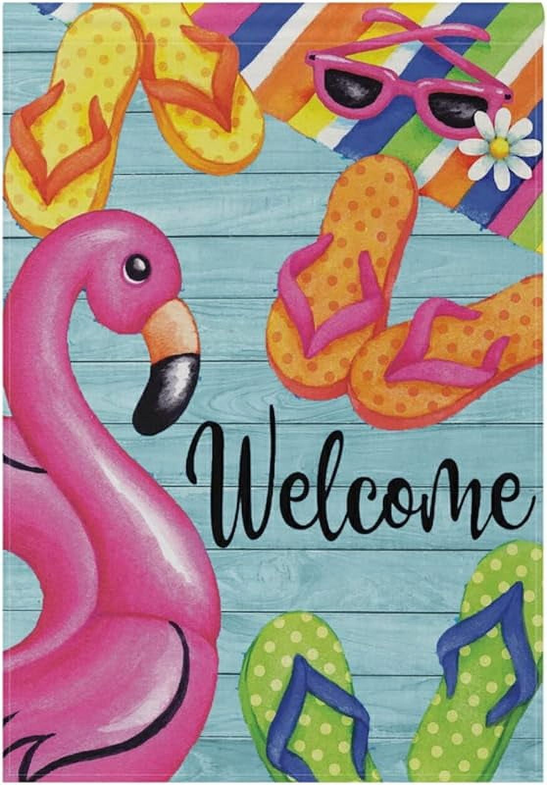 Happy Valentine's Day Garden Flag 28x40 Inch Truck Rose Heart