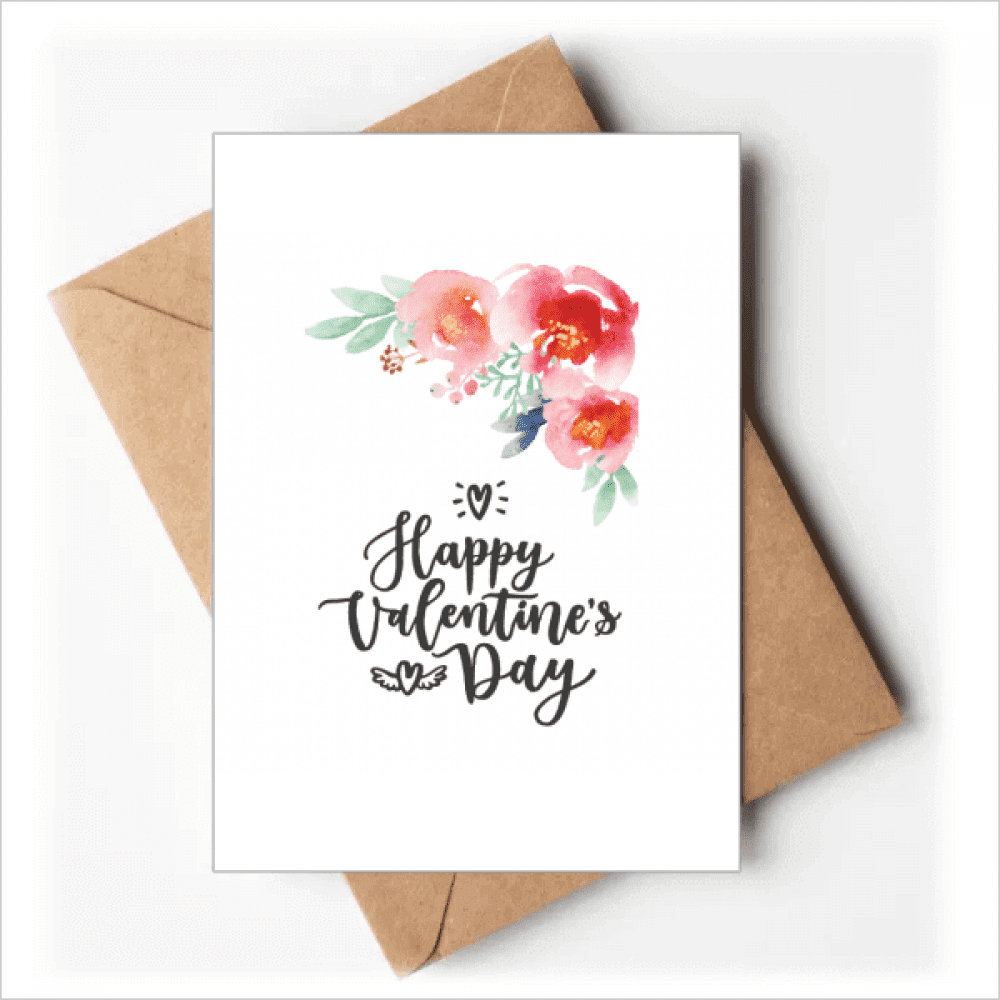 Happy Valentine Flowers Quote Greeting Cards You are Invited Invitations