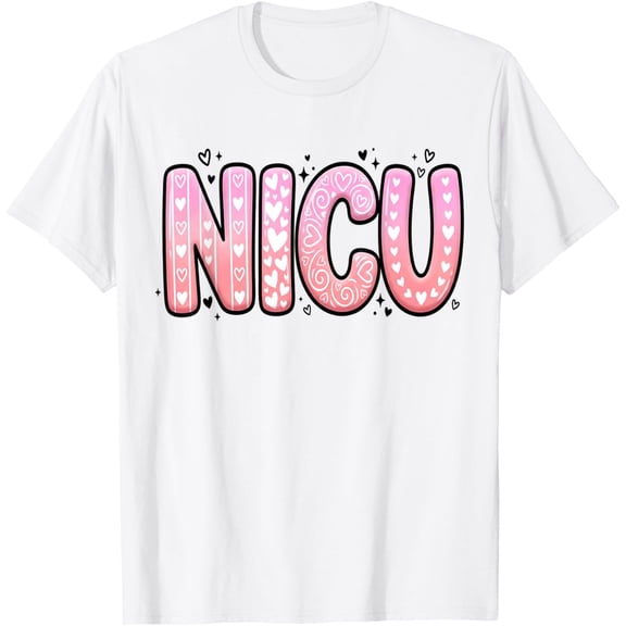 Happy Valentine Nurse Nicu Valentines Day Shirt Nurses Heart T-Shirt