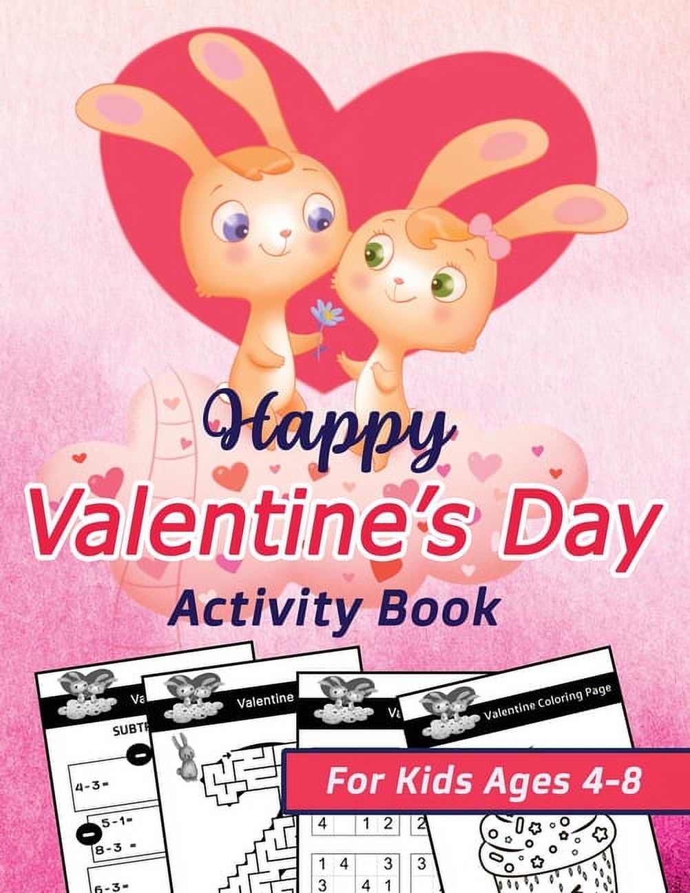 Happy Valentine's Day Activity Book for Kids Ages