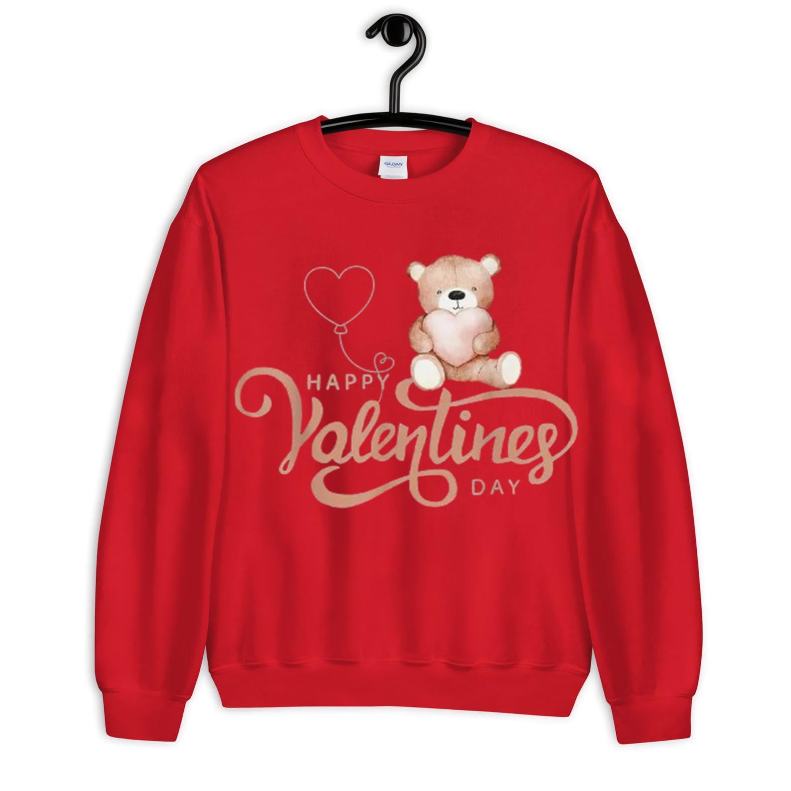 Happy Valentine's Day 2025 Cute Heart Bear Happy New Year T ShirtVLTC