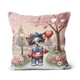 thumbnail image 1 of Happy Valentine’s Day Adorable Australian Cattle Dog Puppy Holding Heart Balloon Pillow Cushion Double Sided Heeler Lover Gifts Throw Pillow - 00030, 1 of 4