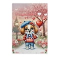 thumbnail image 1 of Happy Valentine’s Day Adorable Beagle Puppy Holding Heart Balloon Vertical Matte Canvas Poster Beagles Dog Lover Gifts Idea Wall Art Home Decor - 00030, 1 of 5